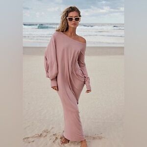 Free people beach cover up lounging dress.